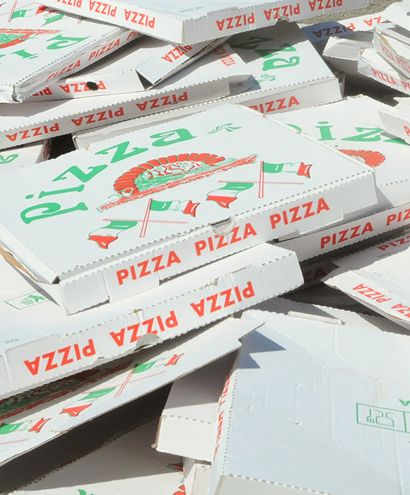 pizza cardboard boxes waste non-recyclable sustainable solution PIZZycle